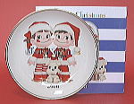 不二家「ペコちゃん＆ポコちゃん」2006年クリスマスプレート