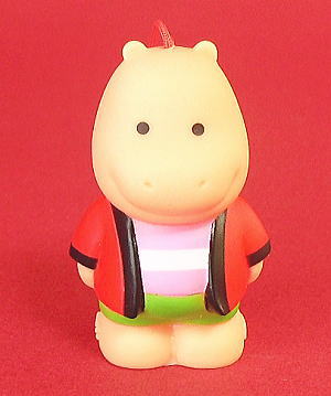 明治製菓「イソジン」カバくんマスコット:赤色ハッピ